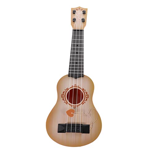 BCOATH Ukulele Spielzeug Kinder-Ukulele-Spielzeug Süße Ukulele-Gitarre Ukulele Für Anfänger Musikspielzeug Für Kindergitarre Kleinkind Gitarre Frühpädagogische Instrumente Khaki Plastik von BCOATH