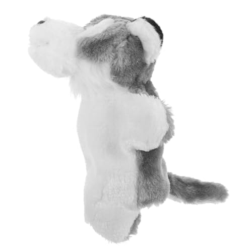 BCOATH Weiche Graue Wolf Handpuppe aus Plüsch Interaktives Kuscheltier für Waschbar und Sicher für Geschichten Kindergarten und Spielspaß zu Hause BCOATH Weiche Graue Wolf Handpuppe aus Plüsch Interaktives Kuscheltier für Waschbar und Sicher für Geschichten Kindergarten und Spielspaß zu Hause von BCOATH