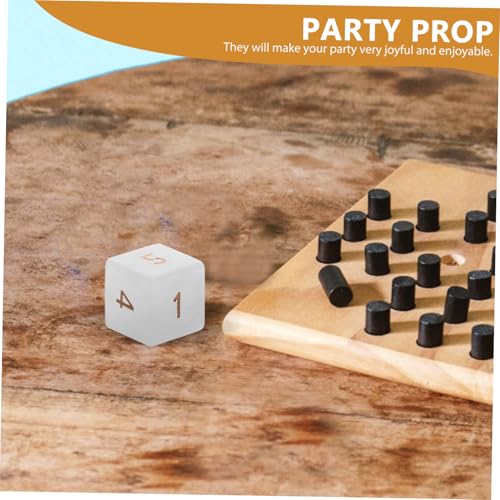 BCOATH Weißer Kristallwürfel Spielwürfel Mehrseitiger Würfel für Brettspiele und Lernspiele Leicht Tragbar Für Indoor Outdoor Party und Mathematische Spiele BCOATH Weißer Kristallwürfel Spielwürfel Mehrseitiger Würfel für Brettspiele und Lernspiele Leicht Tragbar Für Indoor Outdoor Party und Mathematische Spiele von BCOATH