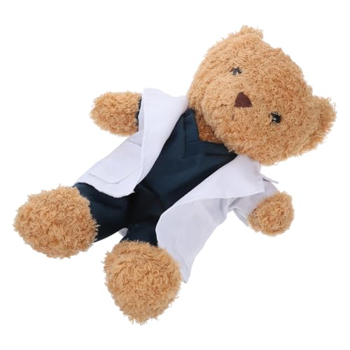 BCOATH Weißer Plüschbär Arzt Kuscheltier mit Arztmantel Weiches Stofftier für Medizinstudenten Geschenkidee für Ärzte BCOATH Weißer Plüschbär Arzt Kuscheltier mit Arztmantel Weiches Stofftier für Medizinstudenten Geschenkidee für Ärzte von BCOATH