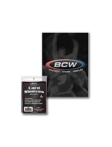 BCW 100 Soft Sleeves Clear / Transparent (66mm x 92mm) von BCW