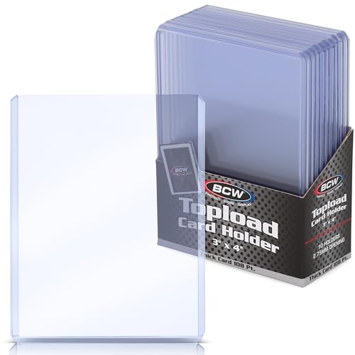 BCW Supplies 108 Pt. Thick Topload Holder (10 Count Pack) von BCW