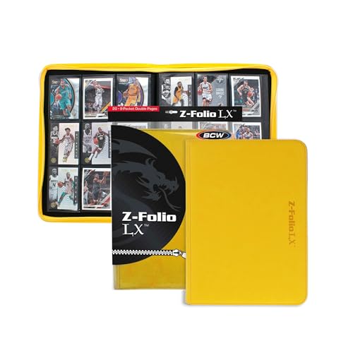 BCW Z-Folio 9-Pocket LX Portfolio Yellow von BCW