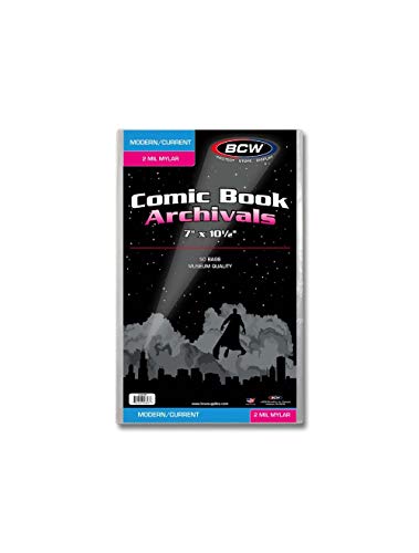 Current Comic Mylar Bags 2 Mil x 50 per pack von BCW