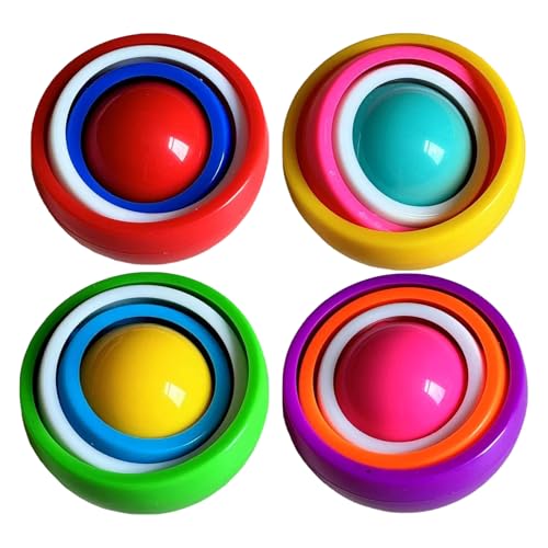 4 Stück Fidget Toys, Fidget Toy Set, Langlebig und Farbenfroh Sensory Toys, Sensorisches Spielzeug Zur Stressabbau, Autismus Spielzeug, für Kinder und Erwachsene(Farbe zufällig) von BDBFPAN