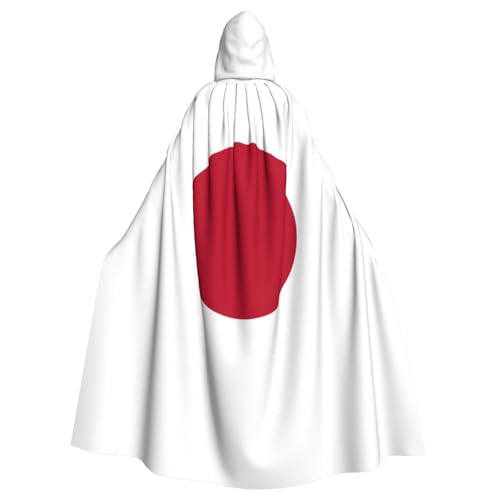 BDDFN Umhang mit japanischer Flagge, mit Kapuze, für Damen und Herren, für Halloween, Karneval, Cosplay und Themenpartys von BDDFN