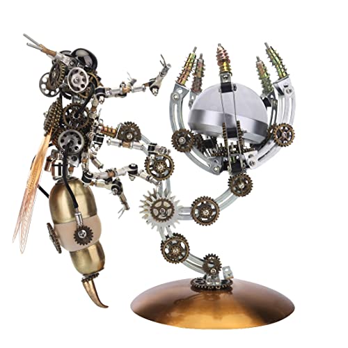 3D -Metallpuzzle, DIY -Montage-Bienenlampen-Modellbausatz, abnehmbares 3D- Puzzle aus Edelstahl, Bausatz für Erwachsene, mechanisches Lernspielzeug, Rätsel-Schreibtischdekoration – 627 Te von BDUBZ