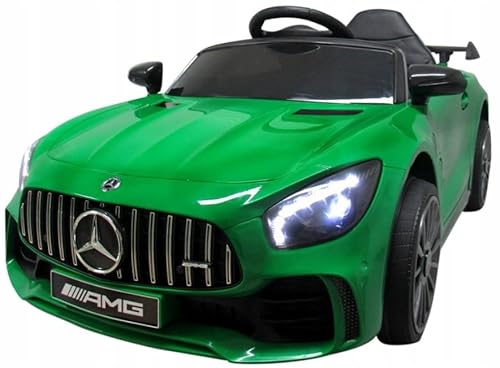 BDW - Mercedes GTR-s - Ferngesteuertes Auto - Kinder Elektroauto - Elektrofahrzeuge - Kinderauto Elektrisch - mit Fernbedienung, Licht, Musik, Akku, MP3 und USB - Elektro Auto Spielzeug - Grün von BDW