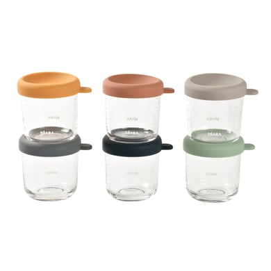 BEABA® Portionsbehälter 6er Set aus Glas, sunrise von BEABA®