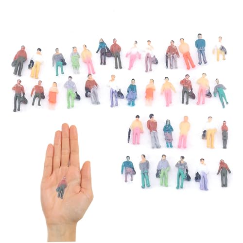 BEAHING 100pcs 1: 150 Miniatur -People Architekturmodell, winzige Passagierpersonen findet farbenfrohe Modelltransporte für Miniaturszenen von BEAHING