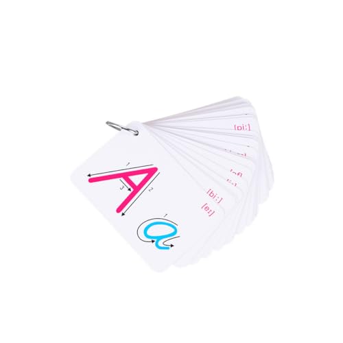 BEAHING ABC Flash Cards Letter Recognition Cards ABC Lernspielzeug Alphabetkarten für Babys, Kleinkinder, Vor-K und Kindergarten Kinder 1Set, Alphabetkarten von BEAHING