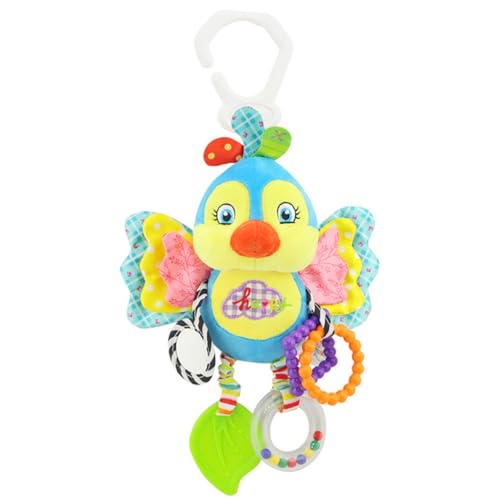 BEAHING Baby hängen Rasselspielzeug Plüsch Tiergefüllte Handbells Bildungsspielzeug für Kinderwagen Crib Baby Animal Handbells von BEAHING