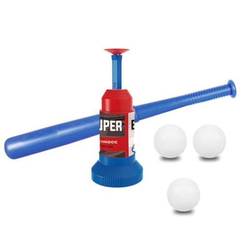 BEAHING Baseball -Trainingsset halbautomatisches Launcher Sports Games Toys mit 3 Soft Balls Bar für Kinder, Baseball -Trainingsset von BEAHING