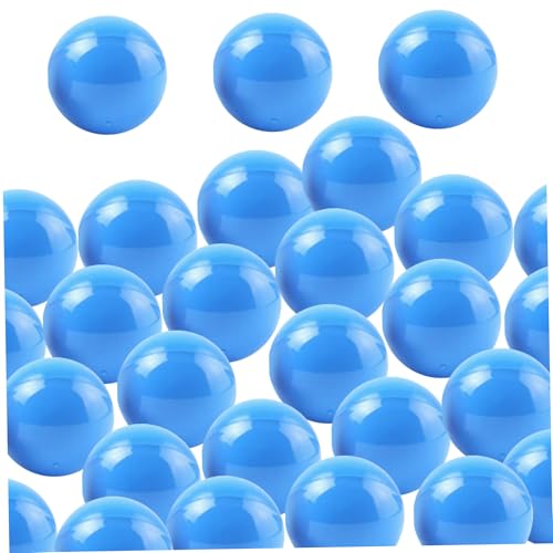 BEAHING Bingokugeln 50pcs Hohle PP 1,57 Zoll Lotteriekugeln Glatte lebhafte Versammlungsbälle runde Lotteriekugeln für Lotteriekugelmaschinenparty, Blue Lottery Bälle von BEAHING