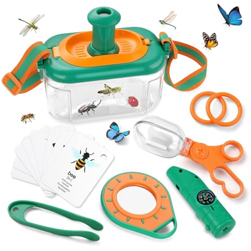 BEAHING Campingspielzeug, Bug -Fang -Kit für Kinder, Campingspielzeug im Freien mit Insektensammler, Pfeife, Lupen und mehr, pädagogische Kinderspielzeug für Frühlings- und Sommercamping von BEAHING