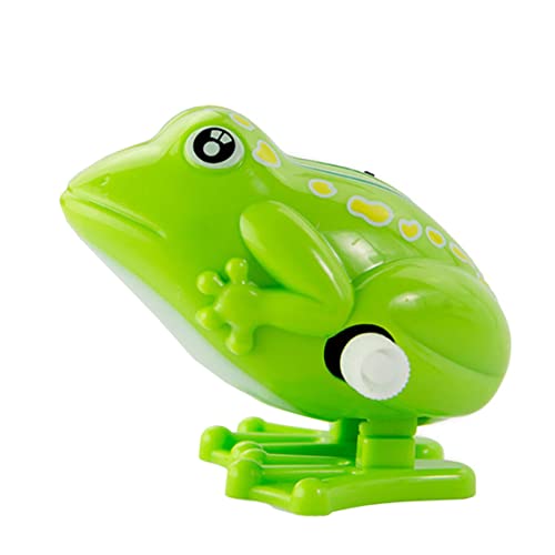 BEAHING Clockwork Spring Frog Toy, grün springspaß Froschspielzeug Plastikwind -Up -Spielzeug für Kinder von BEAHING