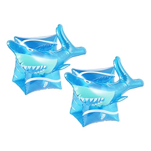 BEAHING Kinder Arm schwimmt, Kinderpool Schwimmer aufblasbare Schwimmwaffen Kinder Arm schweben Wasserflügel Schwimmringe 2pcs Hai von BEAHING