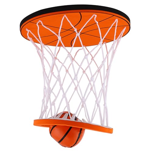 BEAHING Mini Basketball Hoop mit einem Mini-Schaum-Indoor-Basketball für die Decke Selbstklebender Kinder Basketball Hoop für Schlafzimmer Decke Innenbasketballspiel für Kinder Audlts Basketball Hoop von BEAHING