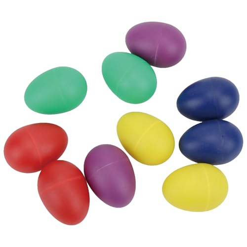 BEAHING Musikleistung Requisiten, 10 Teile Mini Musical Eggs mit akustischen Klängen musikalische Percussion-Instrumente Plastische Musikinstrumente mehrfarbige, musikalische Percussion-Instrumente von BEAHING