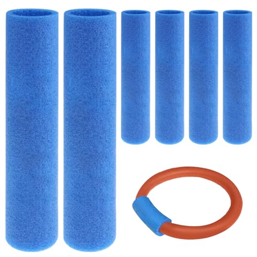 BEAHING Pool-Nudelanschluss 6PCS hoher Auftrieb wasserdichte Schaumnudelanschluss Gerade DIY Multifunktional Poolzubehör, kein Loch, 11,8 Zoll, Poolnudelanschluss von BEAHING