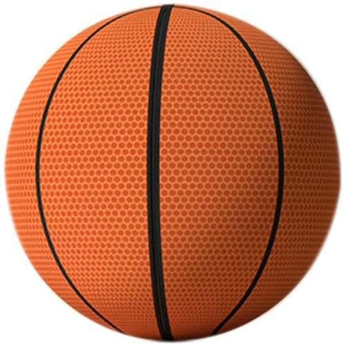 BEAHING Ruhiger Basketball, Stiller Basketball für Kinder, waschbarer ruhiger Basketball Nicht rutschloser Airless-Basketball mit Reißverschluss zum Werfen Nr. 5, Airless Basketball von BEAHING