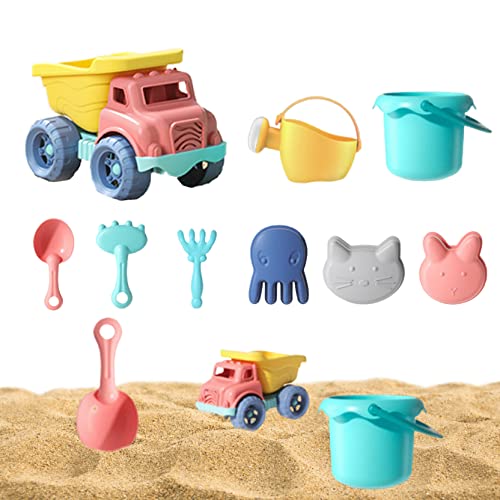 BEAHING Strandsandspielzeug Set Summer Bucket Beach Spielzeugset Kid Play Sand Toy Beach Toys für Sommer Beach Games 9pcs 1 Set Strand Sandspielzeug Set Set von BEAHING