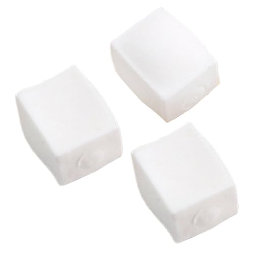 BEAHING Teigkugel, 3pcs Tofu -Stressbällchen, langsam steigende Stressspielzeug, formbare Plastik -Squeeze -Spielsachen, 2,2 x 1,6x1.2 tragbar für Erwachsene Kindergeschenke Stressbälle von BEAHING