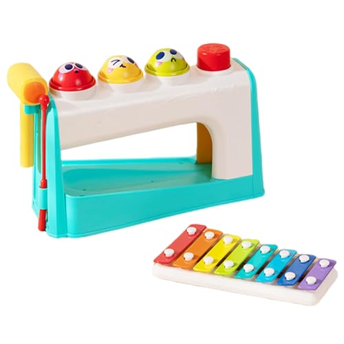 Baby Xylophon 4 In1 Musical Paming Xylophon Spielzeug Multifunktionales Baby Klavierspielzeug Spaß musikalisches Lernspielzeug Bildungsinstrumente für Kleinkinder 1-3 Jahre alte Brithday-Geschenke Ba von BEAHING