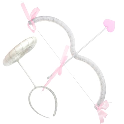 Cupid Bow und Pfeilset gehören romantischer Cupid Bow Arrow & Cupid Stirnband für Kinder Erwachsene süße Cupid -Kostümzubehör für Valentinstag Cosplay Party Supplies Cupid Bow von BEAHING