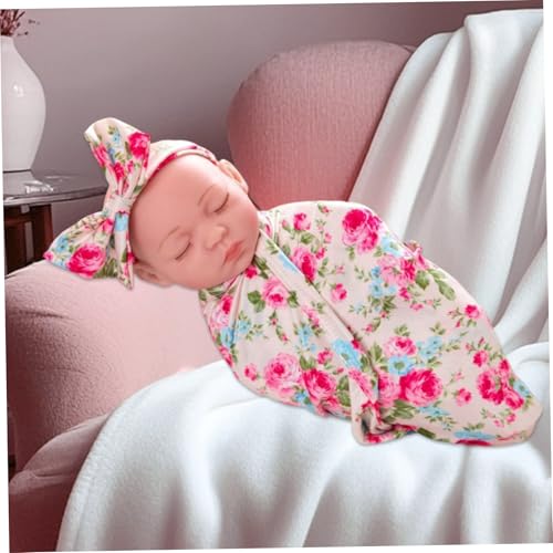 Realistische Babypuppe, 12 Zoll weiches Ganzkörper Silikon -Babypuppe, Möglichkeiten neugeborener Babypuppe mit süßen Kleidung und Kopfhand, echte Babypuppen für Kinder Geschenke Ganzkörper Silikon B von BEAHING