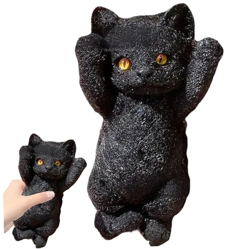 Squeeze Toys, Cat Fidget Toy 8 x 4 Zoll niedliche Katzen -Sensorikspielzeug realistischer 3D -Katzen -Stress -Relief -Spielzeug Soft Kawaii Kitties Zappet Squeeze Toy für Kinder Erwachsene, Zappel Sq von BEAHING