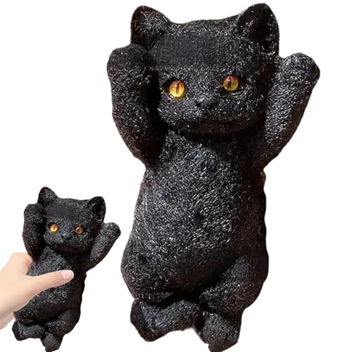 Zappel Squeeze Toy, Katzenzappwerk Spielzeug 8 x 4 Zoll niedliche Katzen -sensorische Spielzeuge realistische 3D -Katzen -Stress -Relief -Spielzeug Soft Kawaii Kitties Zappel Squeeze Spielzeug für Ki von BEAHING