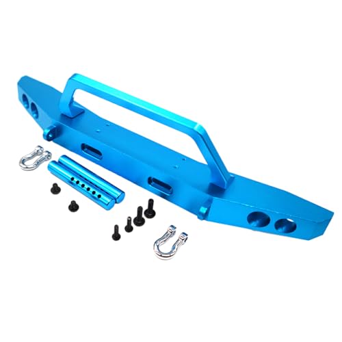 BEALIFE 1 Stück Aluminiumlegierung Frontstoßstange für Gen7 1/10 Crawler Langlebiges RC Autozubehör Ersatzteile RC Upgrade Teil, Blau von BEALIFE