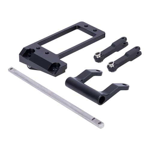 BEALIFE 1 stücke Erhöhte Festigkeit Lenkservo Unterstützung Aluminium Legierung Für Capra 1/10 Crawler RC Auto Zubehör Ersatz Teile, Schwarz von BEALIFE