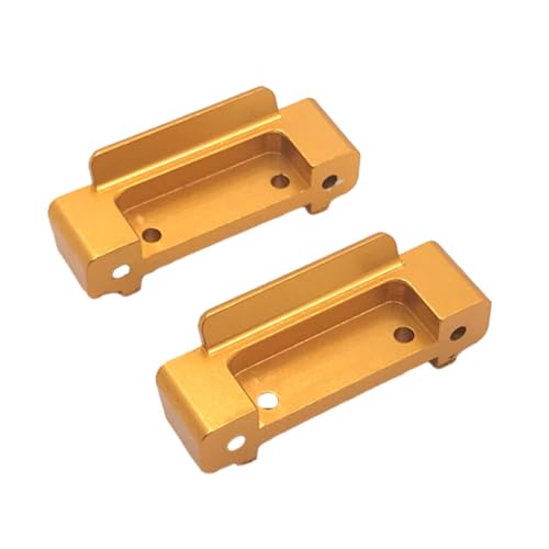 BEALIFE 2 Paket/los RC Auto Aluminium Legierung Vorderen Und Hinteren Kotflügel Für Wltoys 1/18 A949 RC Auto Vorderen Und Hinteren Kotflügel RC Auto, Gold von BEALIFE