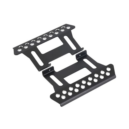 BEALIFE 2 stücke Aluminium Legierung Seite Kollision Pedale Für 1/10 SCX10 Crawler Slider Seite RC Auto Zubehör Ersatz Teile RC Upgrade Teil, Schwarz von BEALIFE