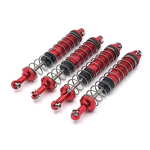 BEALIFE 4X 1/12 RC Auto Metall Stoßdämpfer Modifikation Fahrzeug Ersatzteil Dämpfer Kit Ersatz für WLtoys 12402 A A323 12409, rot von BEALIFE