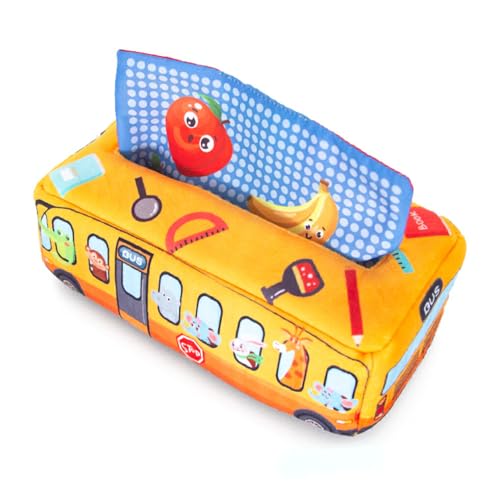 BEALIFE Baby Tissues Box Toy Early Education Crinkle Kleinkinder Spielzeug Interactive Developmental Vorschulbedarf von BEALIFE