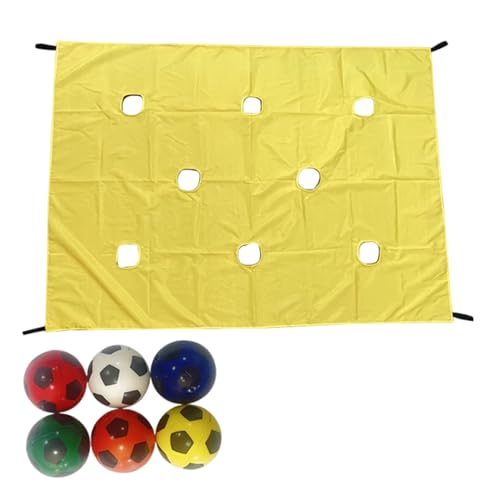 BEALIFE Cave Plane Teambuilding Spieltuch Kooperatives Set, Schulausstattung, Bälle, stärkt Team für Jugendspiel, Gelb BEALIFE Cave Plane Teambuilding Spieltuch Kooperatives Set, Schulausstattung, Bälle, stärkt Team für Jugendspiel, Gelb von BEALIFE