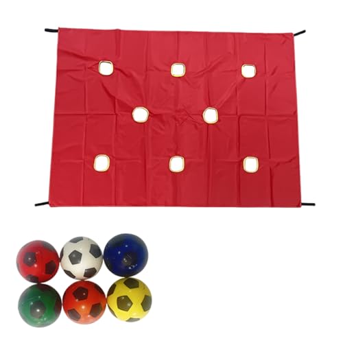 BEALIFE Cave Plane Teambuilding Spieltuch Kooperatives Set, Schulausstattung, Bälle, stärkt Team für Jugendspiel, Rot BEALIFE Cave Plane Teambuilding Spieltuch Kooperatives Set, Schulausstattung, Bälle, stärkt Team für Jugendspiel, Rot von BEALIFE