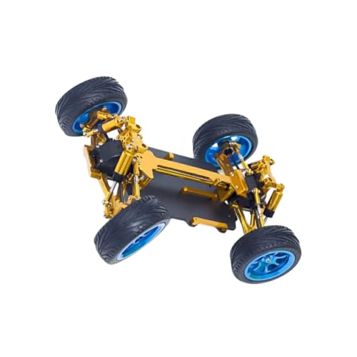 BEALIFE Fernbedienung Auto Metall Chassis Zusammengebauter Rahmen Für 1/18 Wltoys A949 RC Fahrzeug Modelle Upgrade Teile RC Auto Ersatz, Gold von BEALIFE