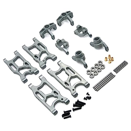 BEALIFE Ferngesteuertes Auto Metall Vorderradschwinge C Basis Radschale Verbessertes Ersatzteil Autolager Reparatursatz, Typ 5 von BEALIFE