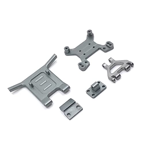 BEALIFE Ferngesteuertes Auto Metallstoßdämpfer Kit Frontstoßstange Verbesserter Zubehörersatz für WLtoys 144010 144001 144002, Geben Sie 5 EIN von BEALIFE