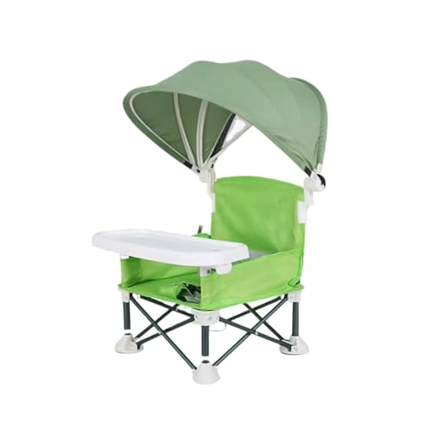 BEALIFE Innovativer klappbarer Baby Esszimmerstuhl für einfaches Reisen und Reinigen. Klappbarer Stuhl für Outdoor Aktivitäten. Baby Esstisch, Grün von BEALIFE