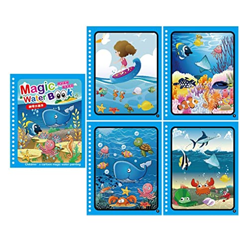 BEALIFE Kinder Malbuch Spielzeug Kindergarten Tier Wasserzeichnung Album Pädagogisches Lernen Sensorisches Spielzeug Party Geburtstagsgeschenke, Typ 2 von BEALIFE