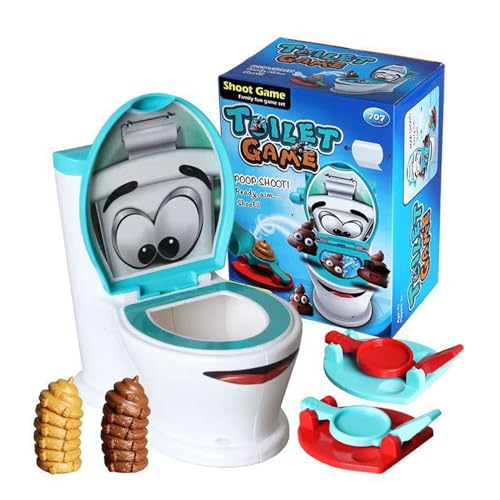 BEALIFE Kinder Poop Spiele, Gummimaterialien, Streichspiel, einfach zielen und werfen, interessantes Streichspiel, ABS, lustiges Toiletten Poop Spiel, Spielzeug von BEALIFE