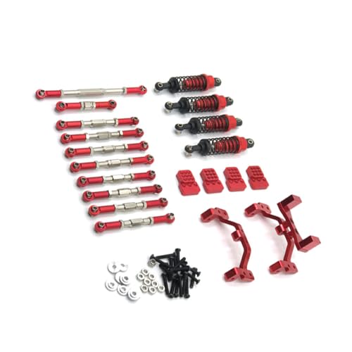 BEALIFE Lenkstange für C14 Aluminiumlegierung Für Offroad stärker 20 Stück RC Autozubehör Ersatzteile RC Upgrade Teil, Rot von BEALIFE