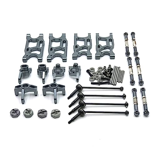 BEALIFE Metall Vorne Hinten Schwingarm Fernbedienung Crawler Steering Cup Kit Modifizierte Teile Ersatz für Wltoys 144001 144002, Typ 2 von BEALIFE