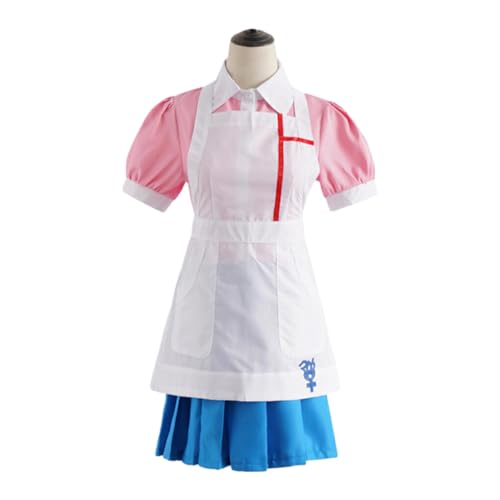 BEALIFE Super Dangan 2 Mikan Tsumiki Cosplay Kostüm, niedlich, bequem und modisch, Cosplay Krankenschwester Uniform, komplettes Set aus Baumwolle, Wie gezeigt, L von BEALIFE