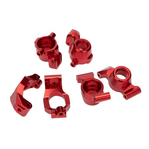 BEALIFE Vorne Hinten Portal Achse DIY Kit Für Maxx Aluminium Legierung Short Course CNC Gefräste 6 stücke RC Auto Zubehör ersatz Teile, Rot von BEALIFE